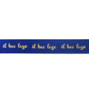 Nastro doppio raso personalizzato con logo 500 mt x 1,5 cm - Foghe