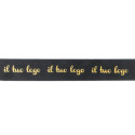 Nastro doppio raso personalizzato con logo 500 mt x 1,5 cm - Foghe