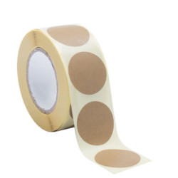 Etichetta Adesiva Color Kraft Tonda Naturale