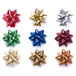 Coccarde Stella Metal Lucide Mix Colori - Foghe