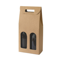 Ingrosso scatole per bottiglie kraft avana da €0,56pz - Foghe